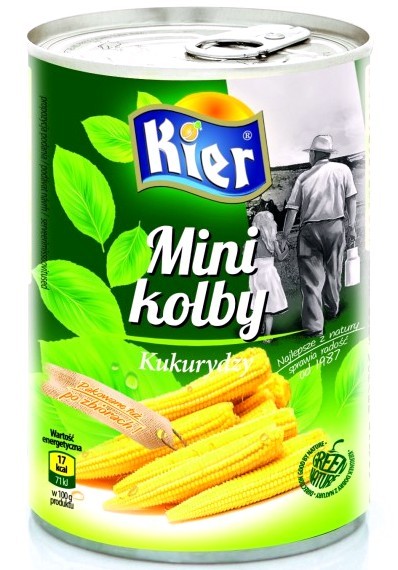 Wietnamskie Azjatyckie Mini Kolby Kukurydzy Kukurydza Baby Corn 425g KIER