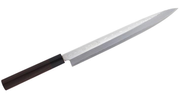 Hideo Kitaoka Shirogami Satin Japoński Nóż Yanagi Sashimi Do Sushi 27cm