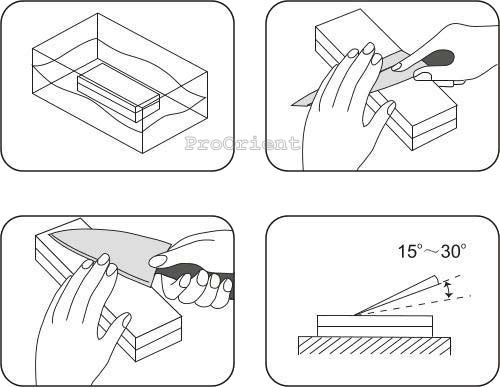 Ostrzałka Kamienna Kamień Do Ostrzenia Noży (400/1500) T6540W TAIDEA