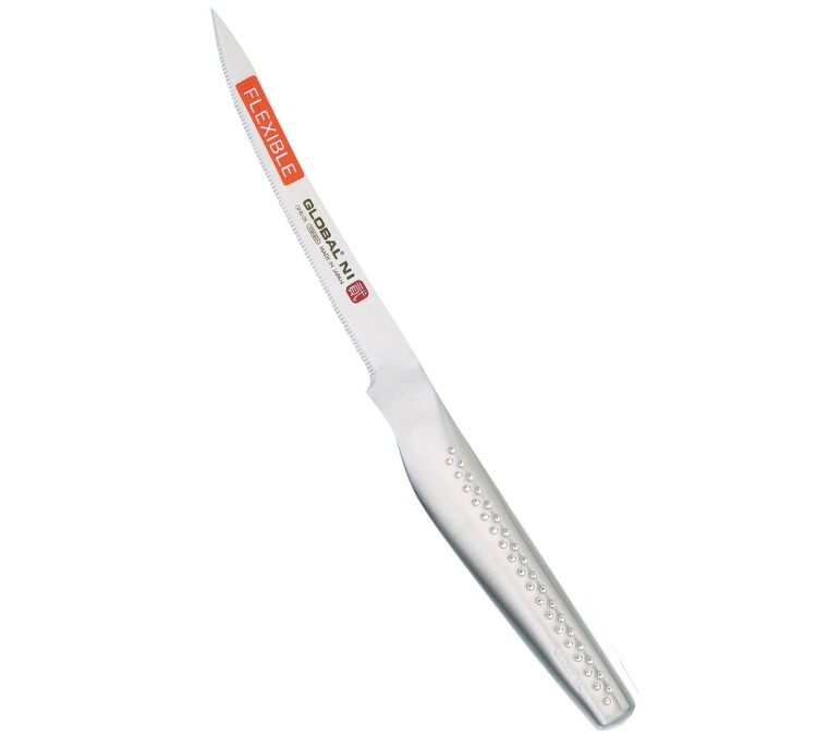 Global NI Japoński Ostry Nóż Kuchenny Ząbkowany Do Pomidorów 12,5cm GNS-05