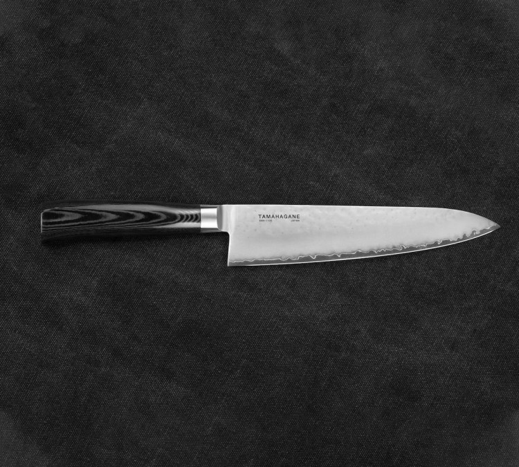 Tamahagane Tsubame Black VG-5 Japoński Nóż Kuchenny Szefa Kuchni 61HRC 21cm