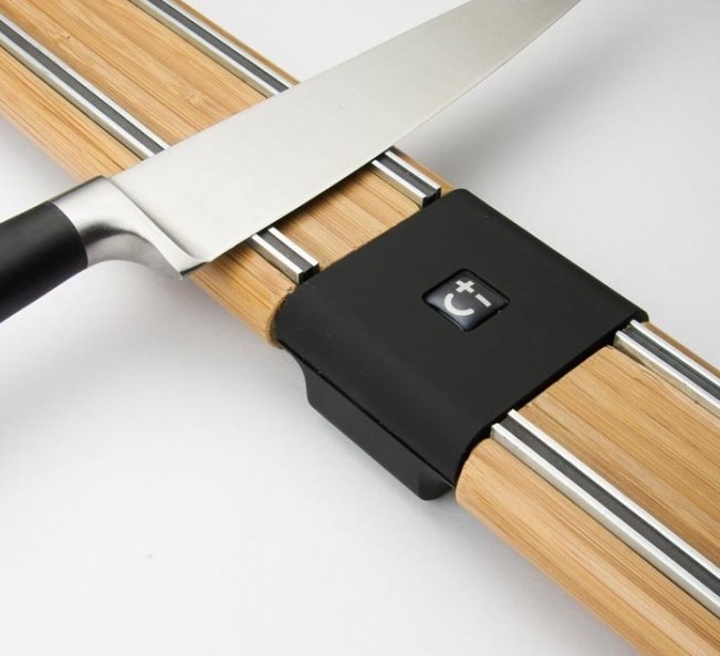 BISBELL Dwuczęściowa Listwa Magnetyczna Bambusowa Na Noże 45cm BMKR21-45BA