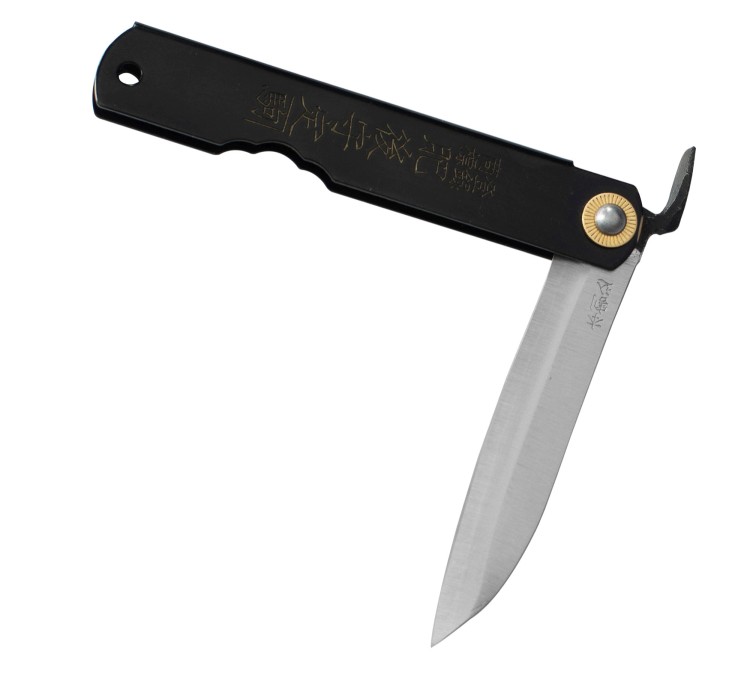 Nóż Kieszonkowy Shirogami Higonokami Sasaha Black 79 mm