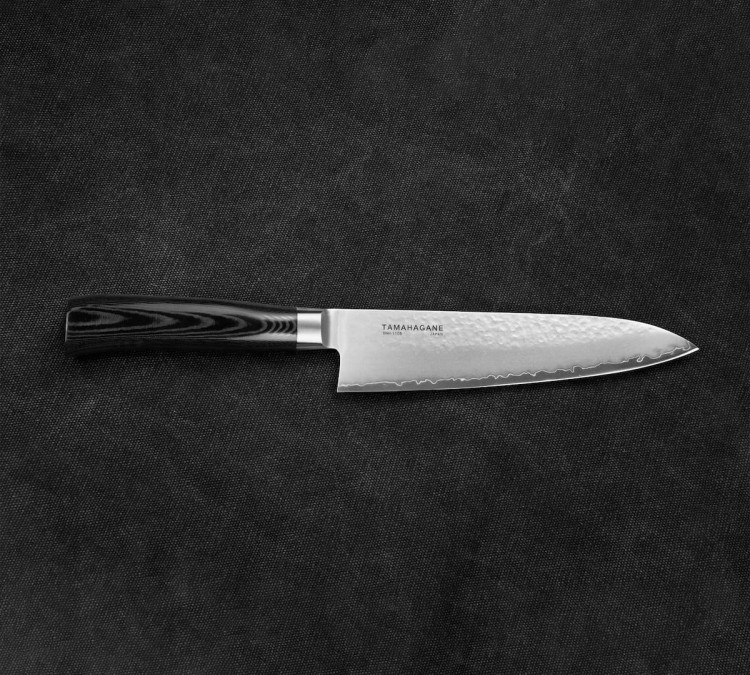 Tamahagane Tsubame Black VG-5 Japoński Nóż Kuchenny Szefa Kuchni 61HRC 18cm