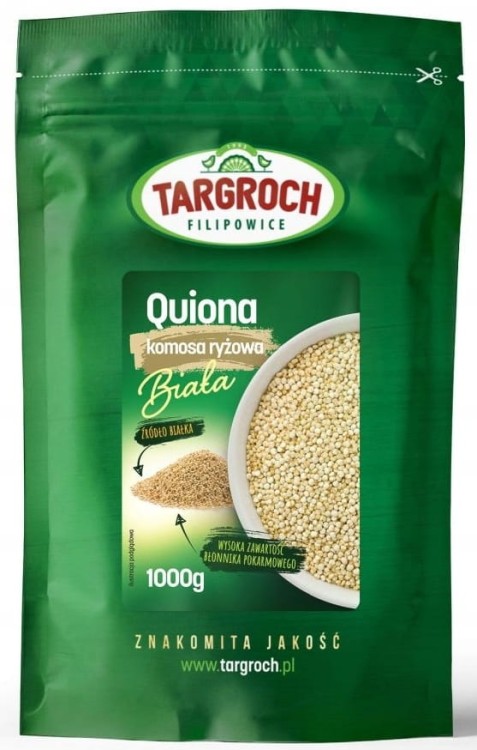 Ziarna Komosy Komosa Ryżowa Biała Quinoa Białko Błonnik 1kg 1000g TARGROCH