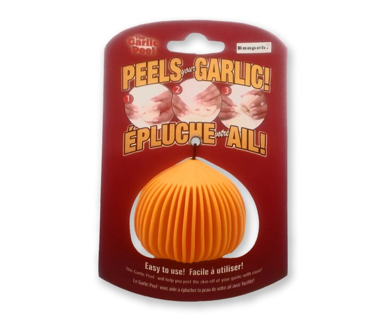Profesjonalny Silikonowy Obierak Obieraczka Do Czosnku Pomarańczowy KOOPEH