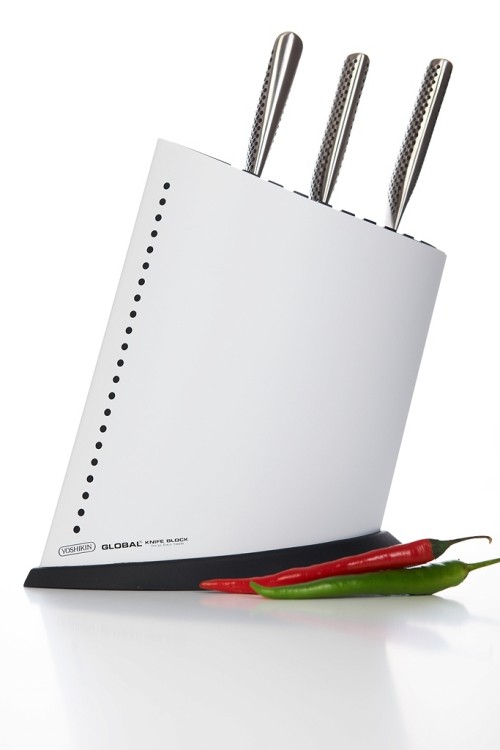 Global Japoński Biały Blok Na 9 Noży Duży w Kształcie Żaglowca GKB-52CW