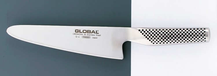 Global Japoński Ostry Nóż Kuchenny Do Plastrowania Mięsa 56-58 HRC 18cm G-6