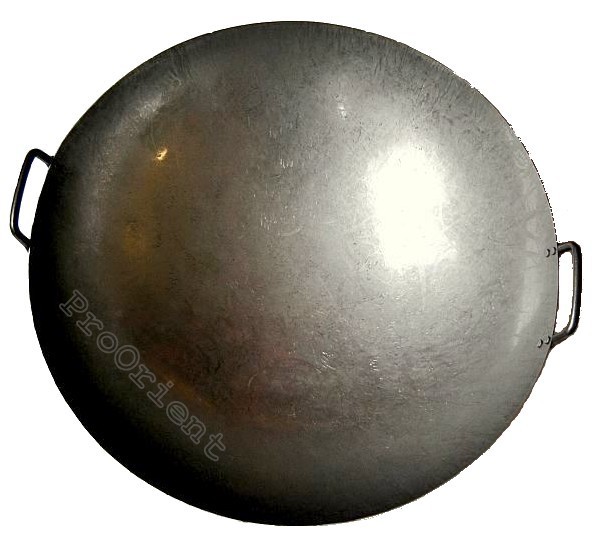 Patelnia Chiński Wok RĘCZNIE KUTY Stal Węglowa Średnica 20 Cali 50cm PROORIENT