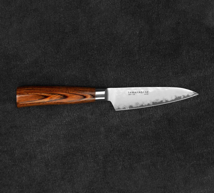 Tamahagane Tsubame Brown VG-5 Japoński Ostry Nóż Kuchenny Do Obierania 9cm